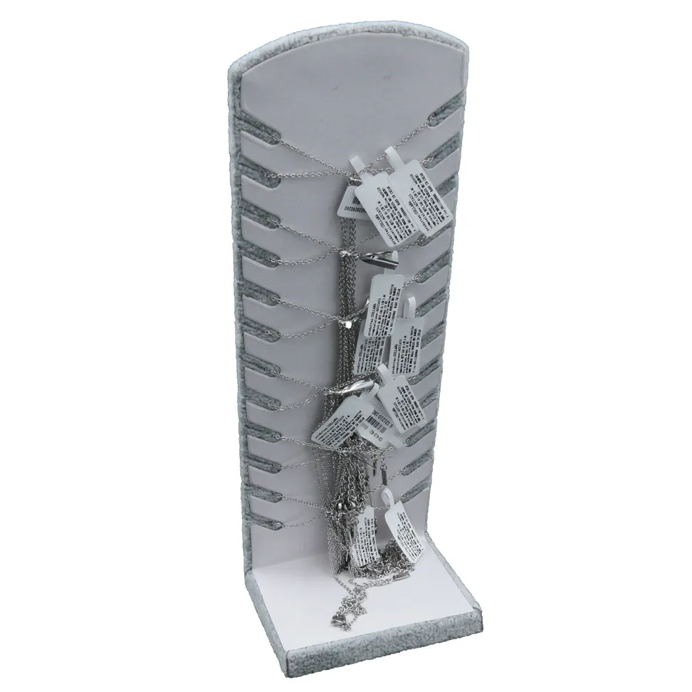 CPA413-281-Origami - Collana Acciaio 12pz con Espositore_Argento_2