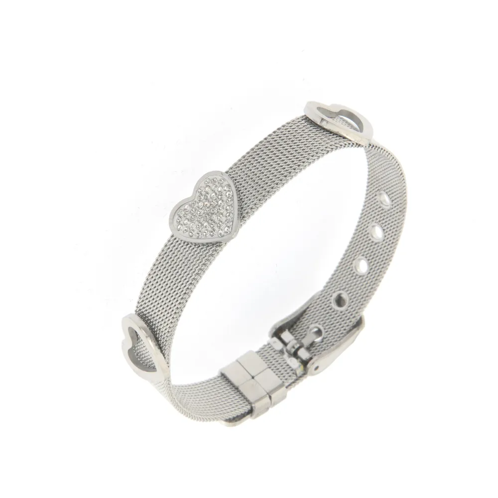 Cuore -Bracciale Cinturino Orologio_Argento_1