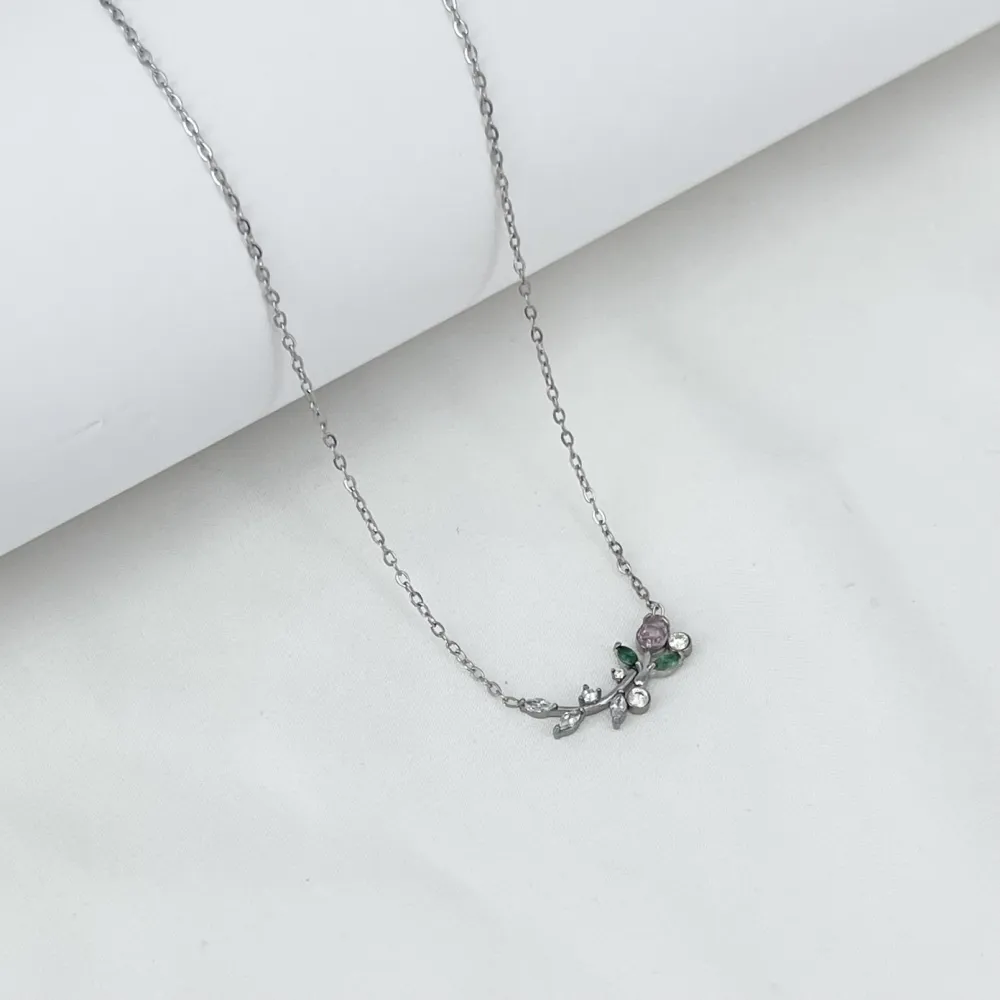 Tulipano -Collana Girocollo in Acciaio - CAC-795-10606