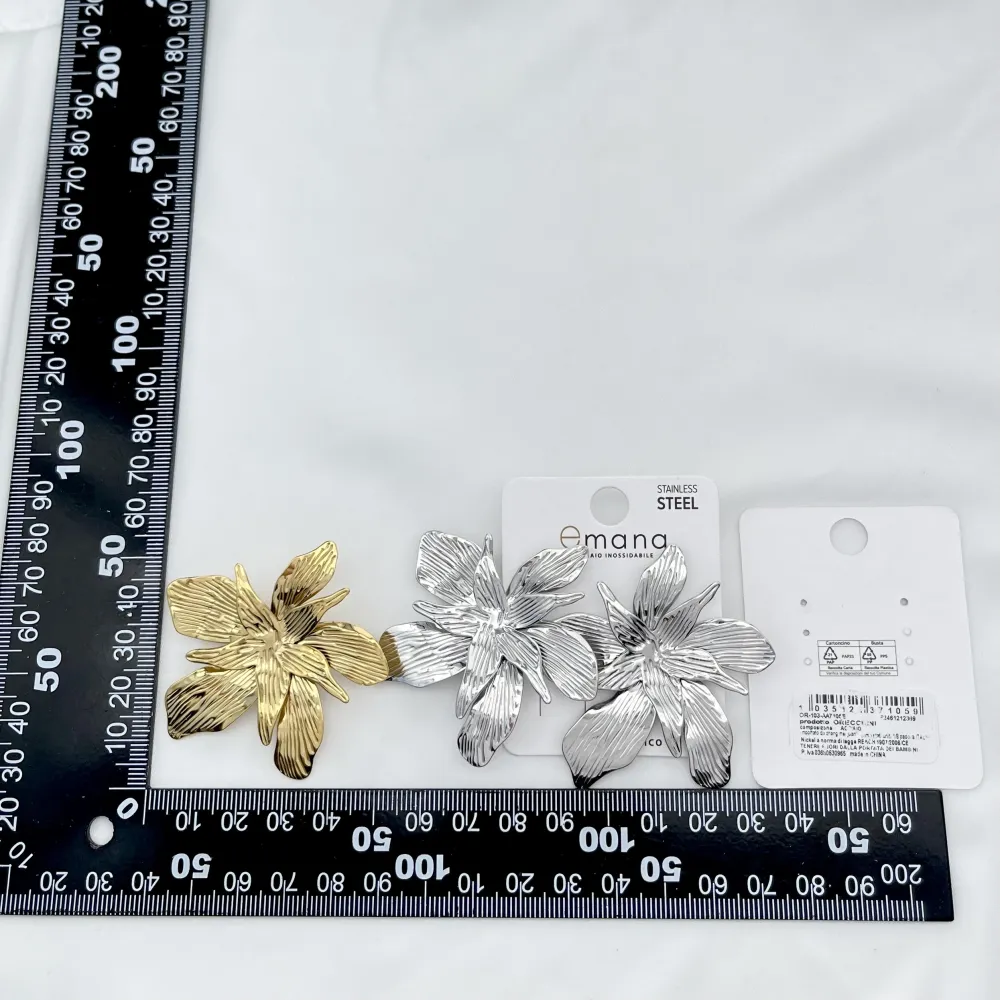 Fiore-Orecchini in Acciaio - OR-103-AA7105E