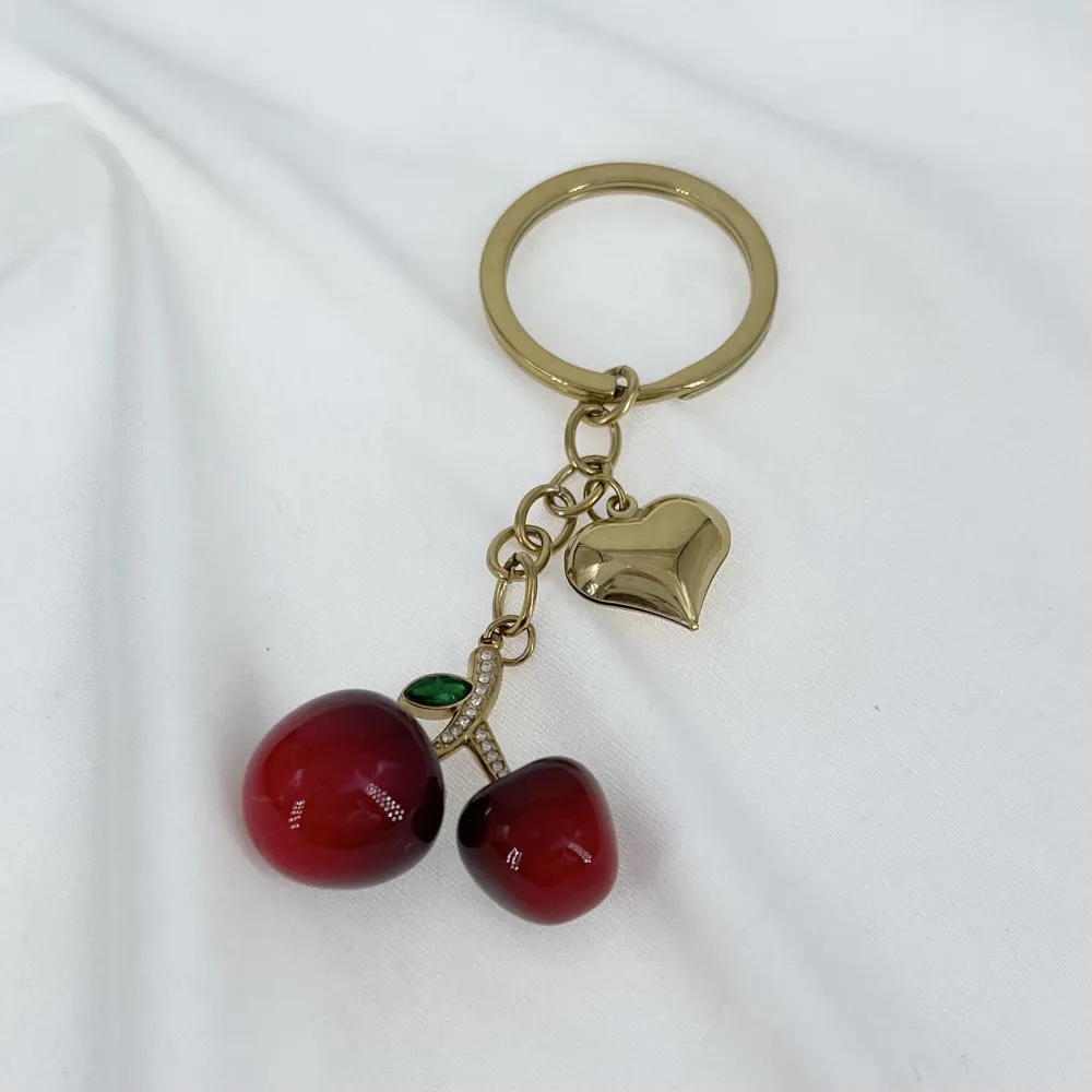 Ciliegia - Portachiave Con Strass - PKA-103-AA6610P