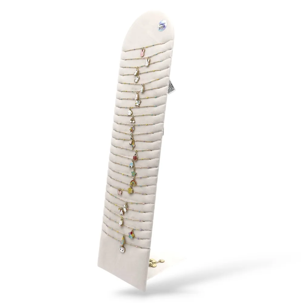 Mix Smaltati-24pz Collane corte in Acciaio - CL-413-3727