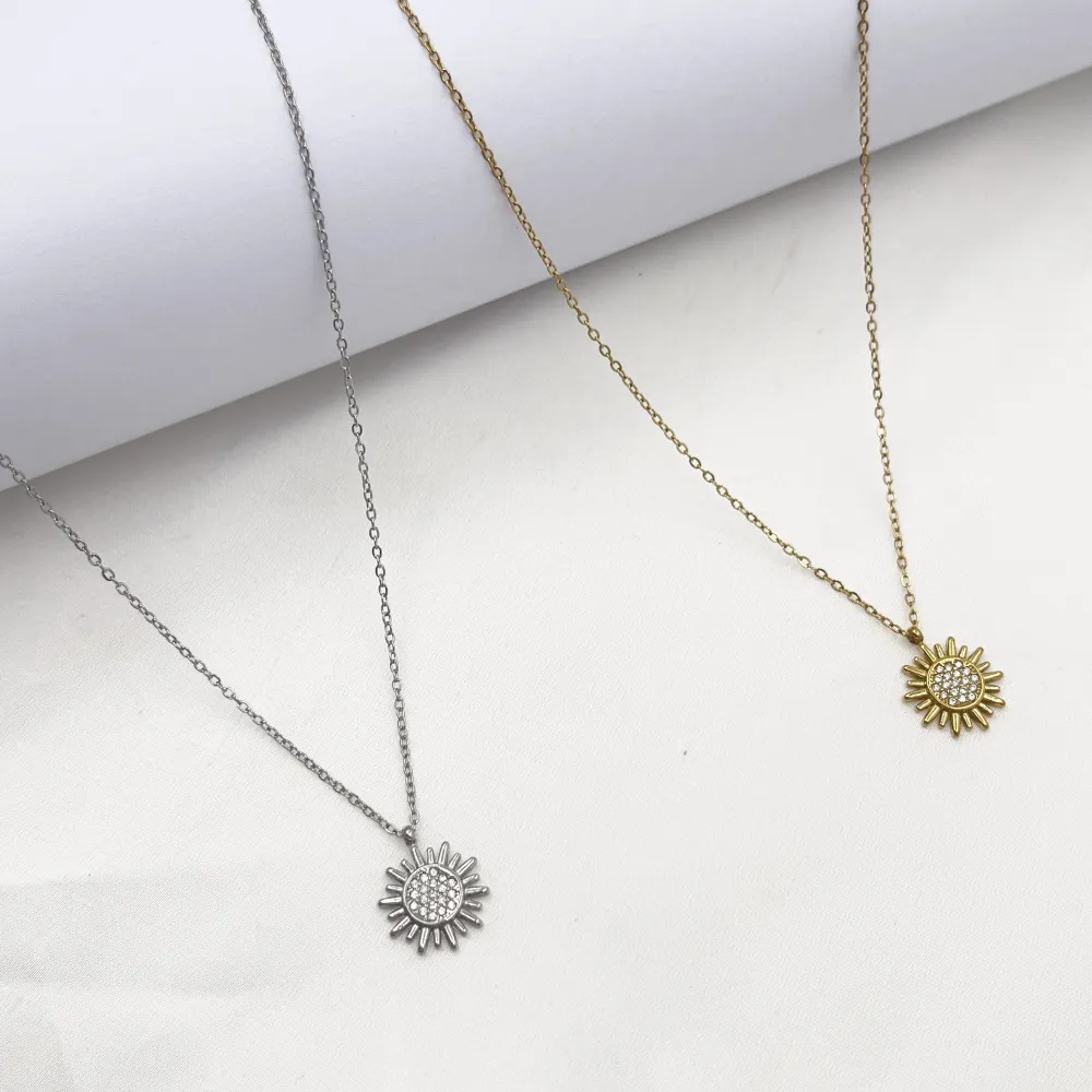 Sole-Collana Corta in Acciaio - CL-795-10537