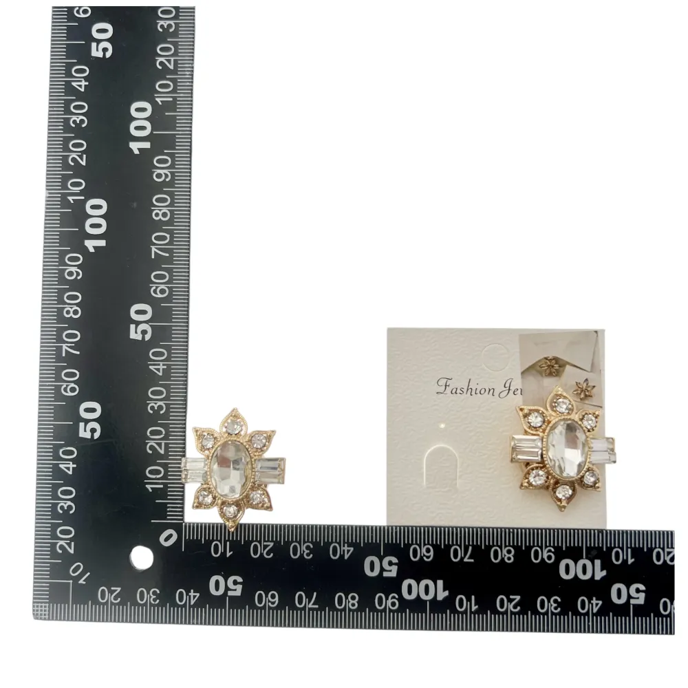 Fiore - Copri bottone con zirconia - SP-312-457