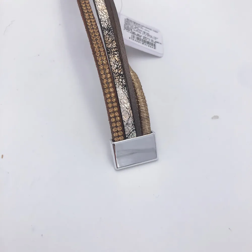 Cuore strass - Bracciale similpelle mix 7 pcs_2