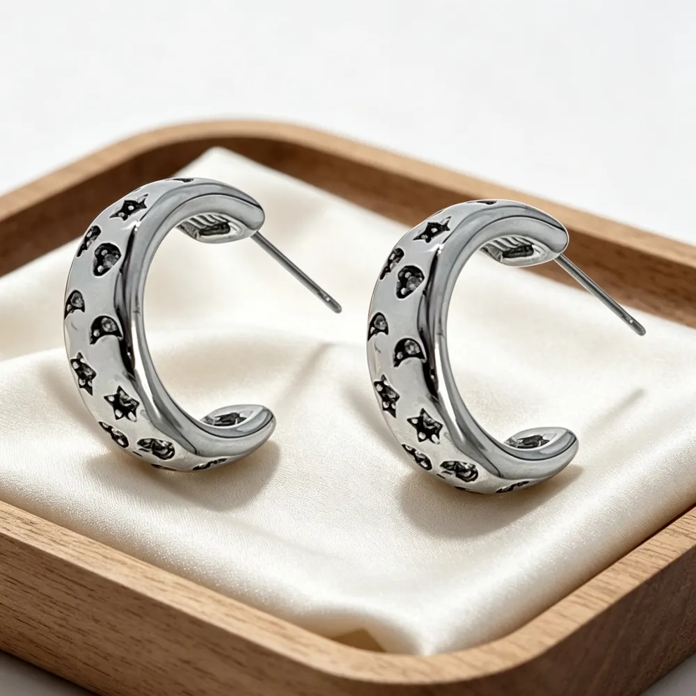Cerchio-Orecchini in Acciaio - OR-413-1019