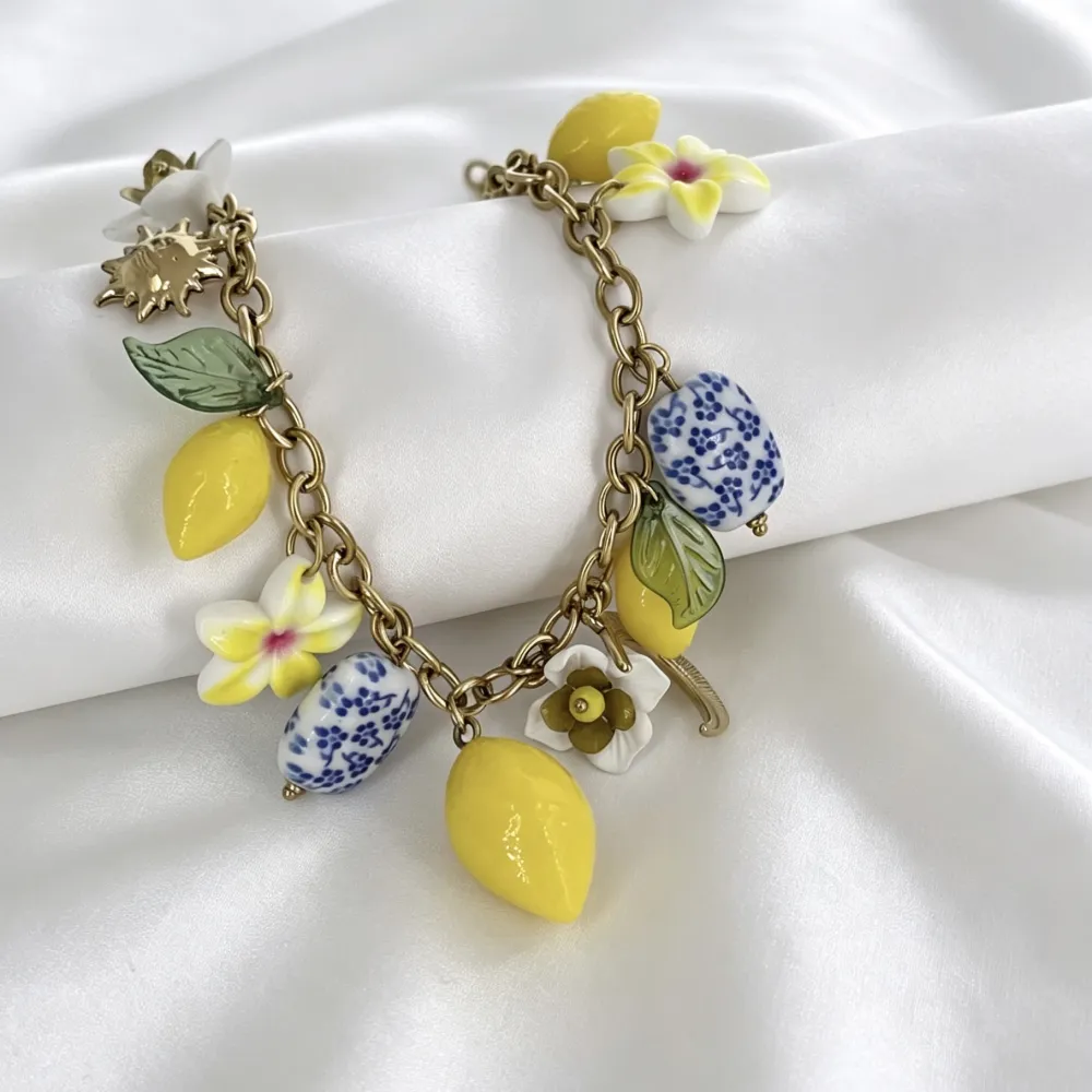 Limone ceramica-Collana corta in Acciaio - CL-732-638