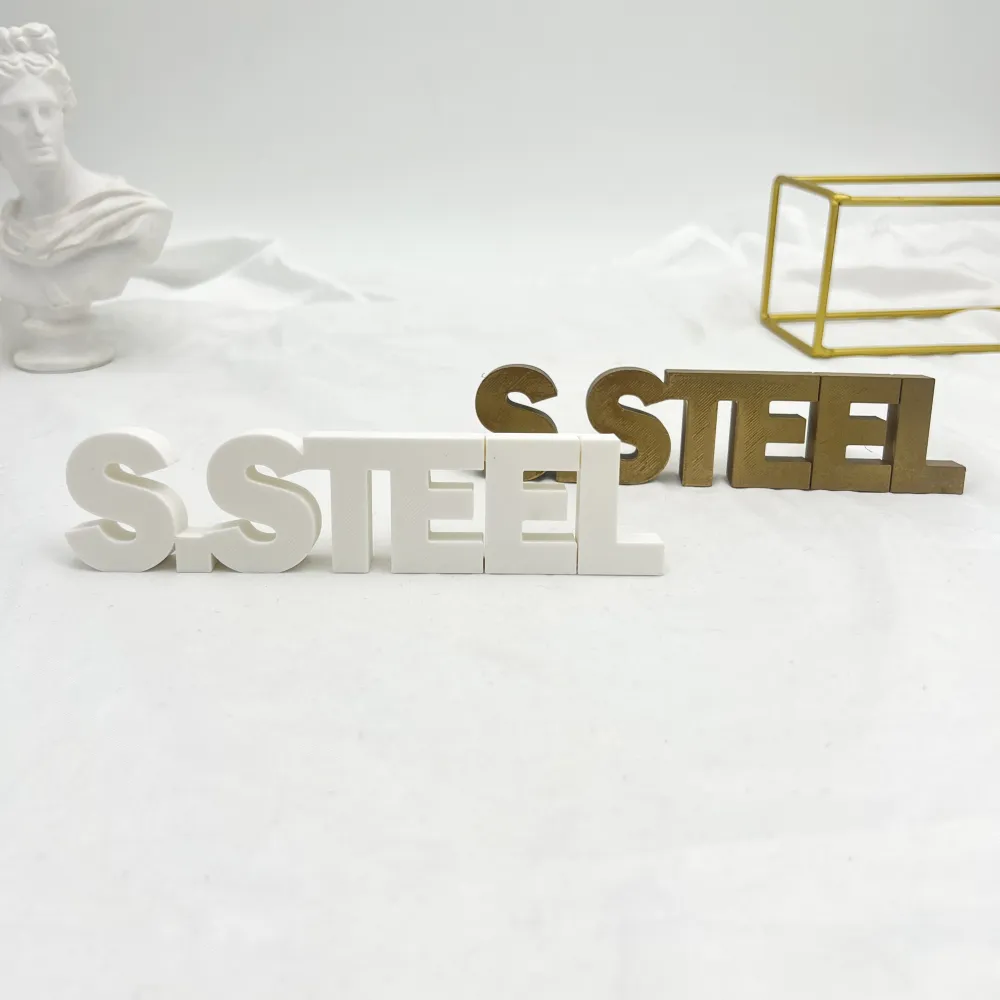 Scritta S.STEEL (stampato 3D) - Scritta S.STEEL