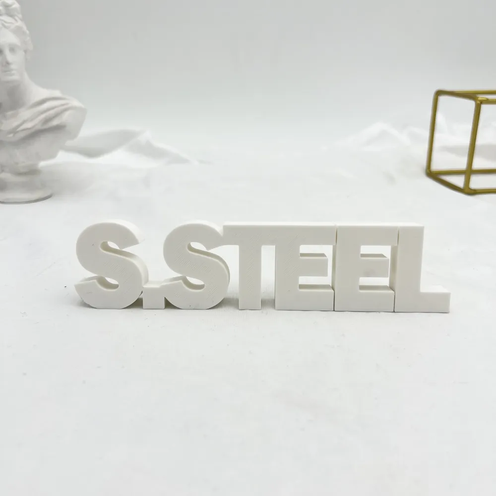 Scritta S.STEEL (stampato 3D) - Scritta S.STEEL