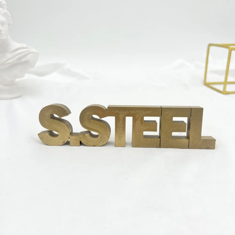 Scritta S.STEEL (stampato 3D) - Scritta S.STEEL