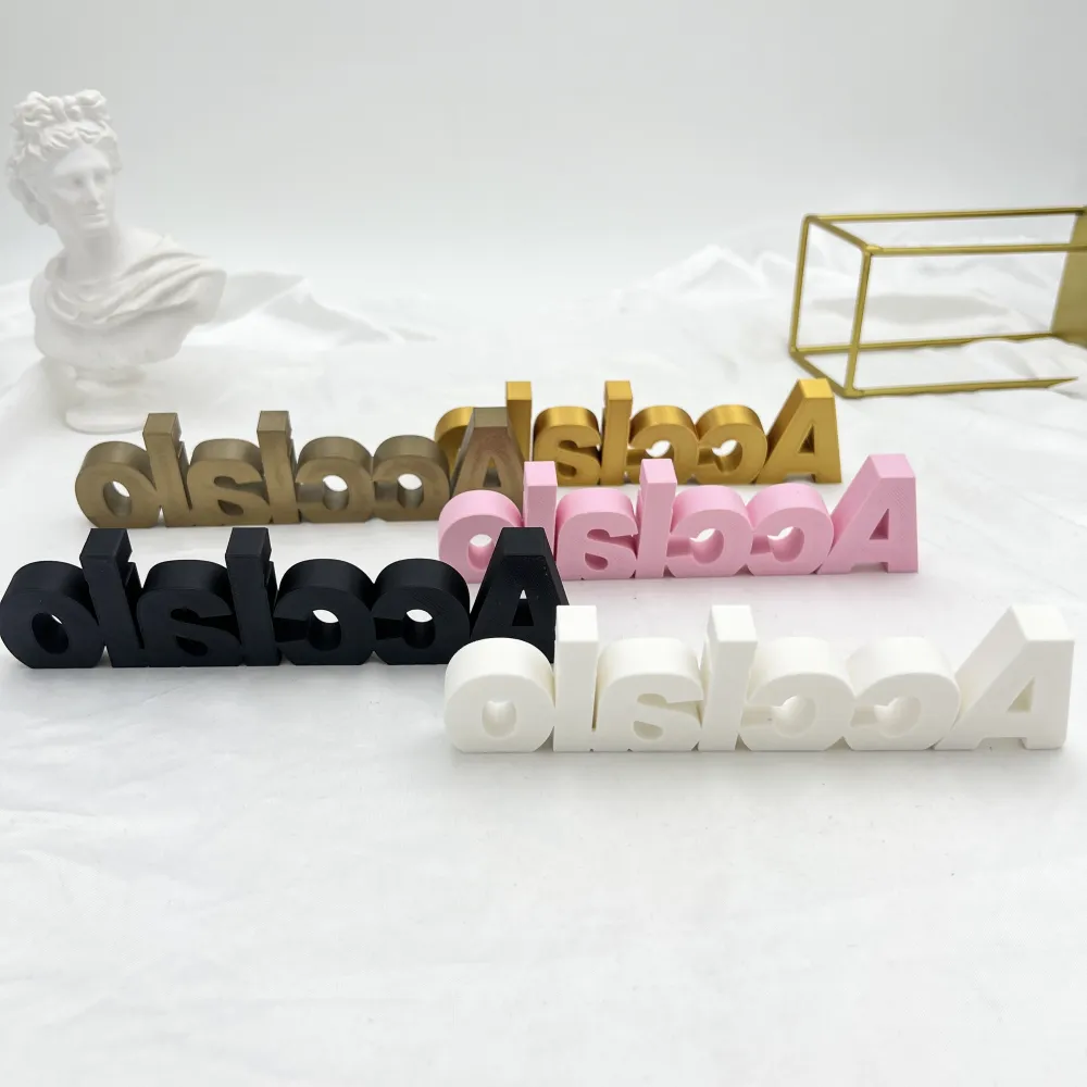 Scritta ACCIAIO (stampante 3D) - Scritta ACCIAIO
