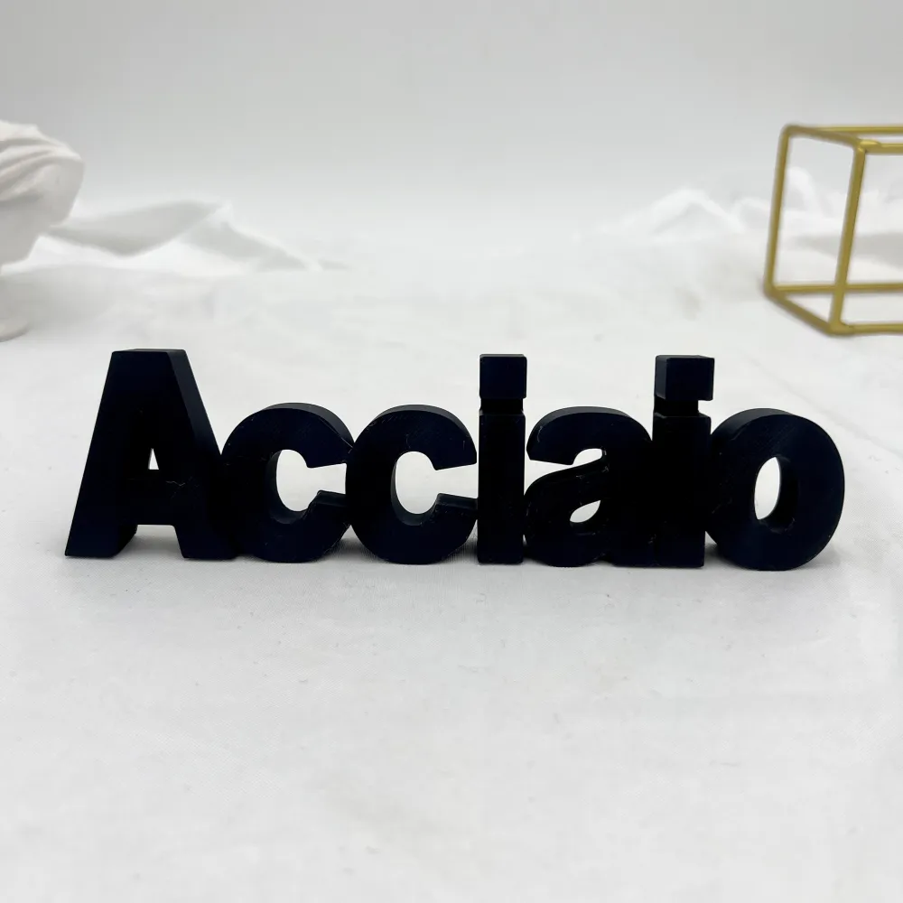 Scritta ACCIAIO (stampante 3D) - Scritta ACCIAIO