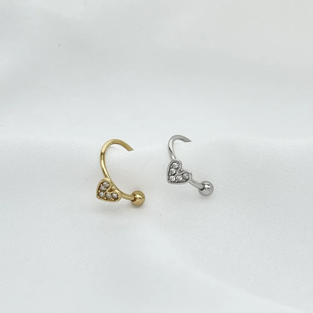 Cuore - Earcuff in acciaio - OR-103-AA6960
