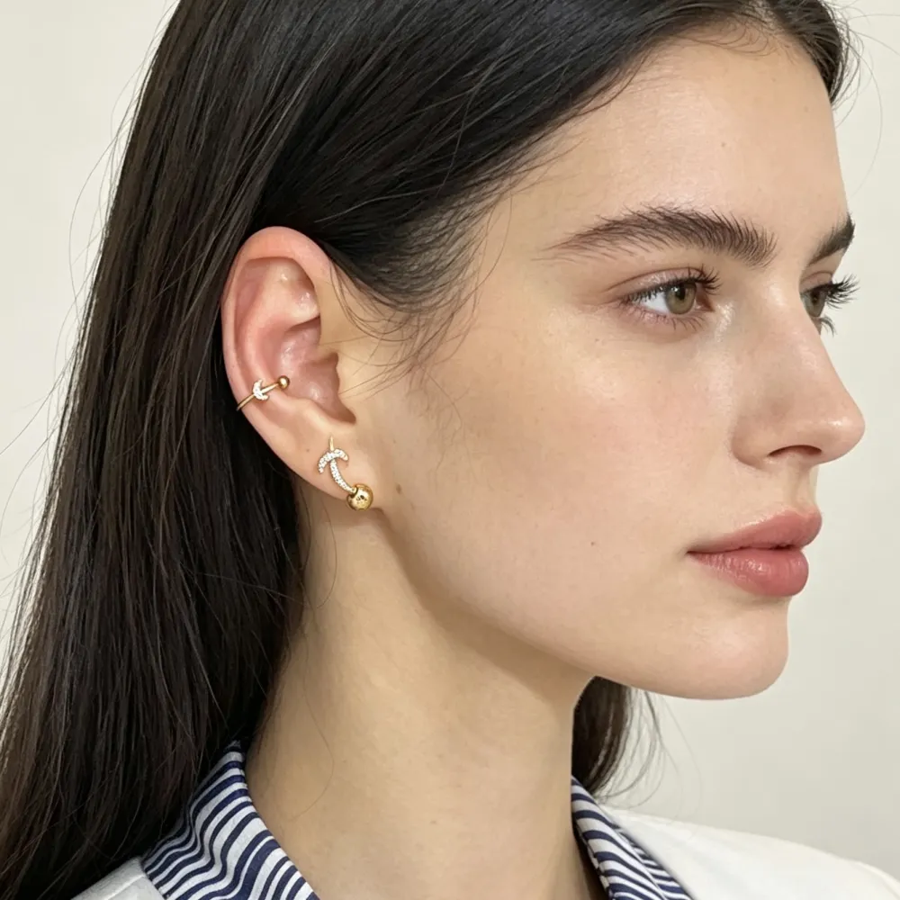 Luna - Earcuff in acciaio - OR-103-AA6957