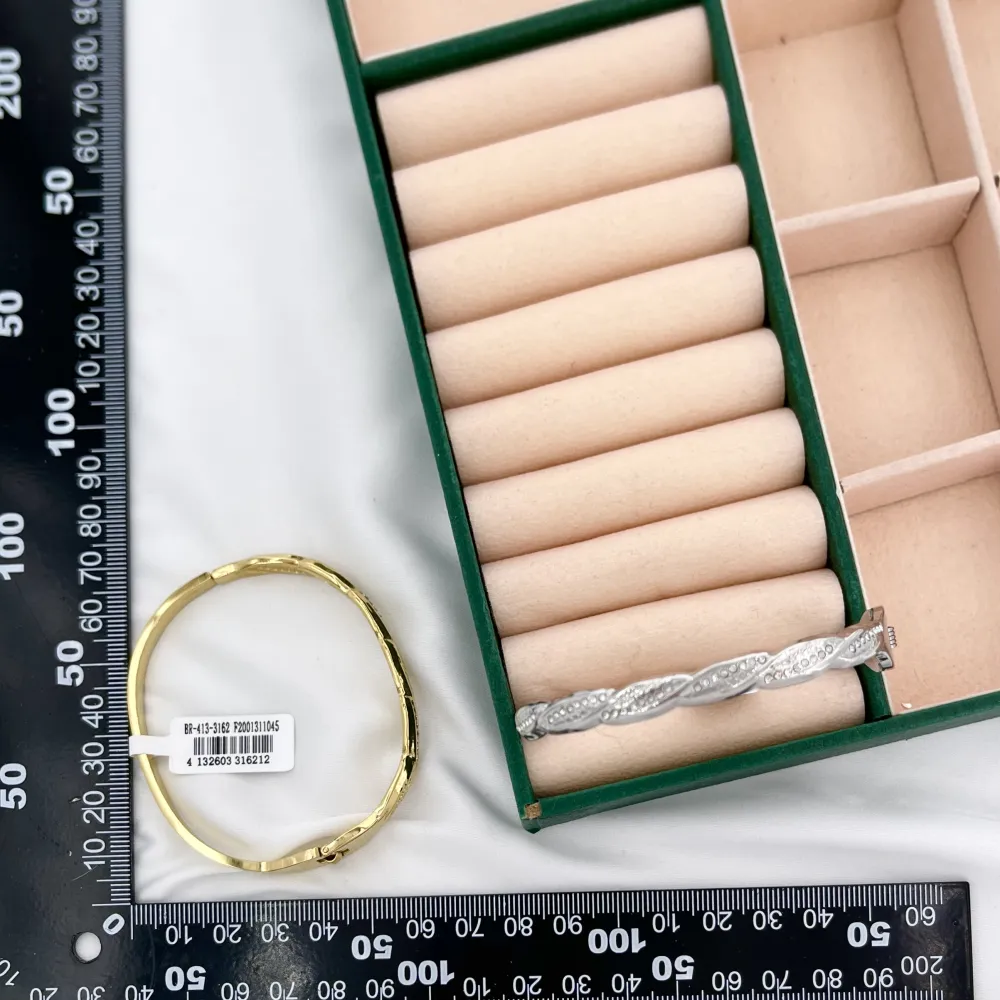 Treccia-Bracciale Rigido in Acciaio - BR-413-3162