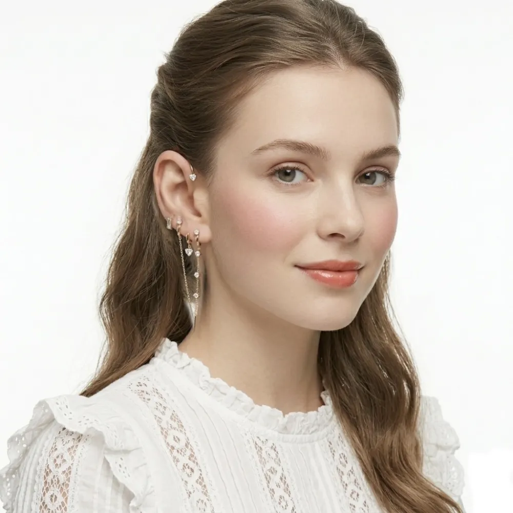 Cuore-Earcuff in Acciaio - OR-795-21896