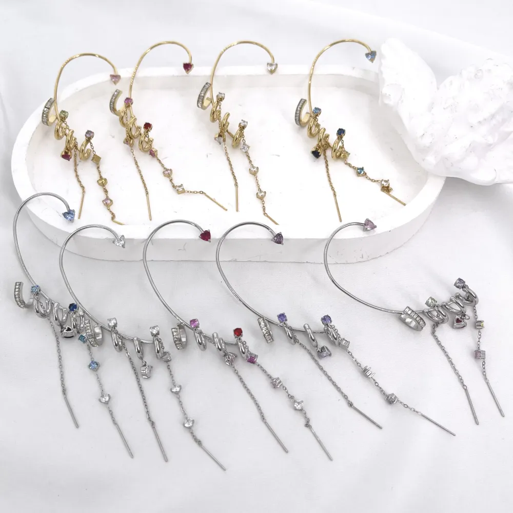 Cuore-Earcuff in Acciaio - OR-795-21896