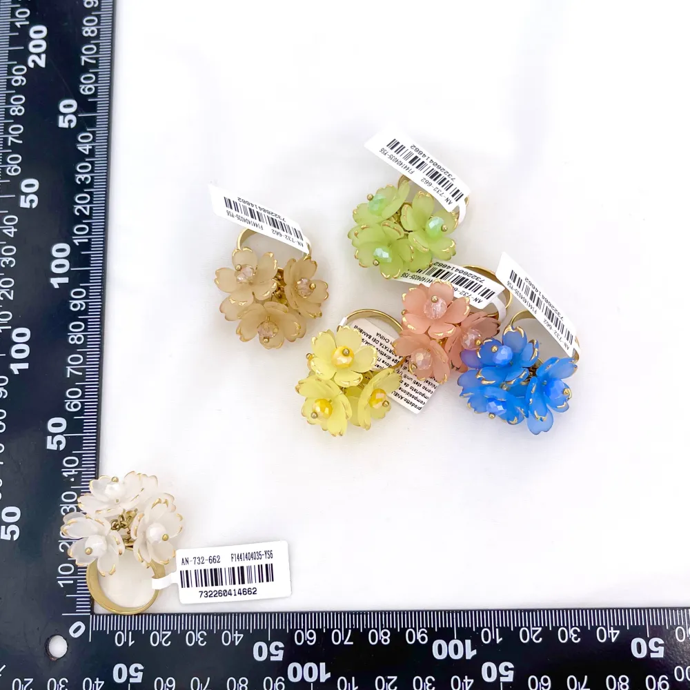 Fiori-Anello Regolabile in Acciaio 24pz (espositore incluso) - AN-732-662