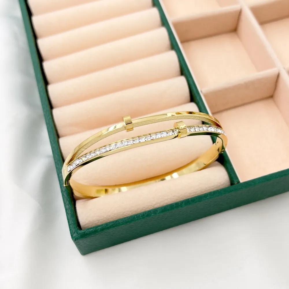 Quadrifoglio -Bracciale Rigido in Acciaio - BR-413-7413
