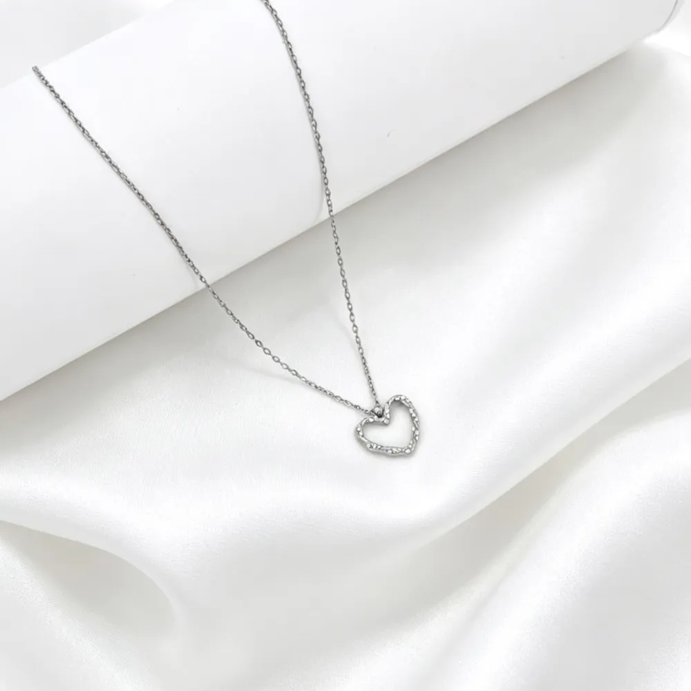 Cuore-Collana Corta in Acciaio - CL-795-10587