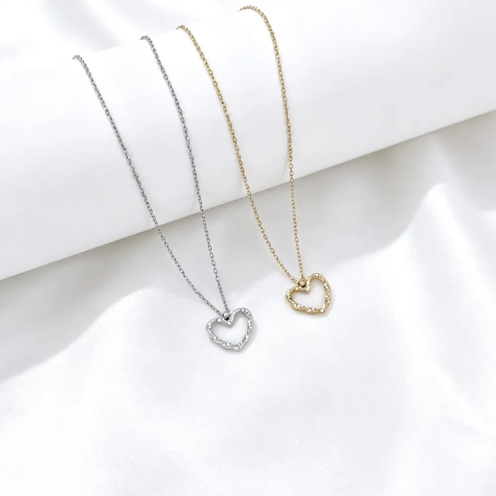 Cuore-Collana Corta in Acciaio - CL-795-10587