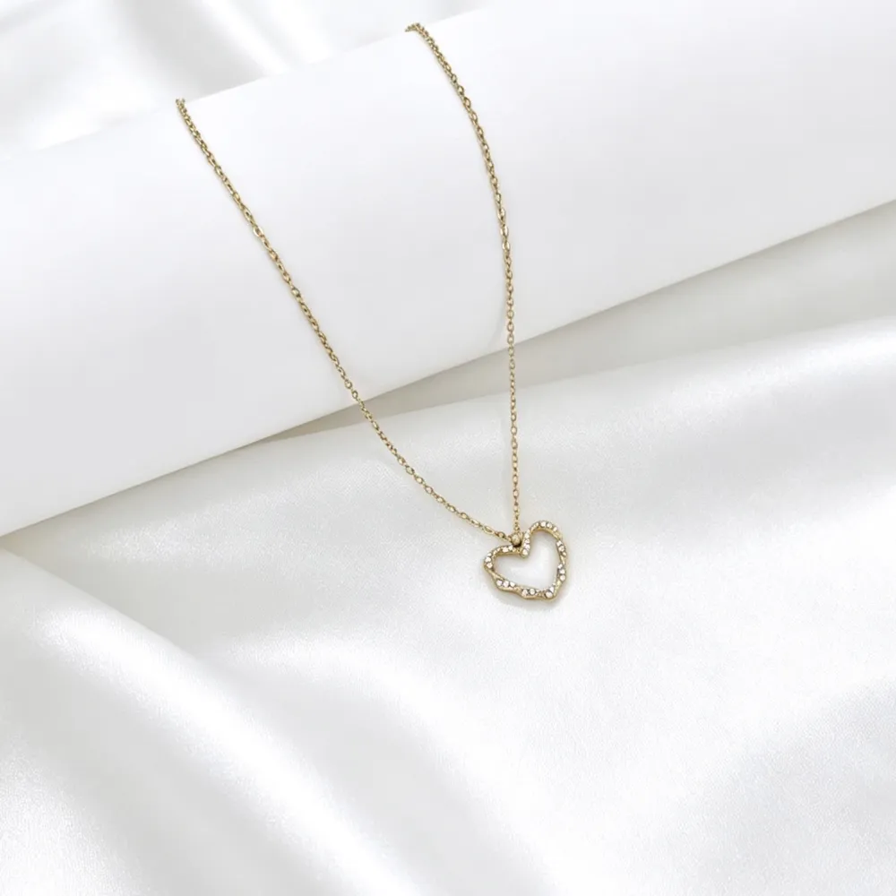Cuore-Collana Corta in Acciaio - CL-795-10587