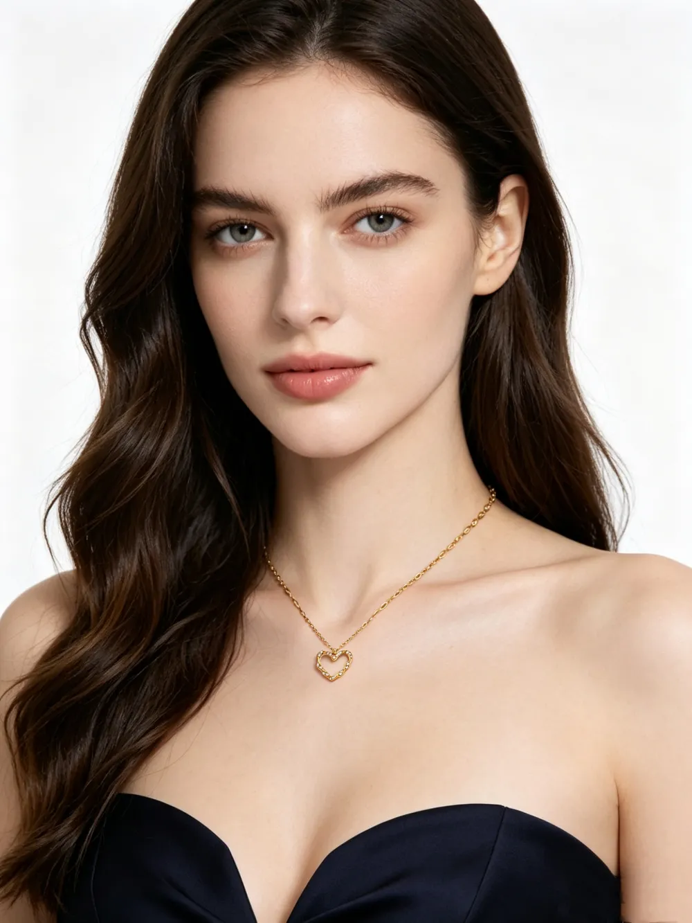 Cuore-Collana Corta in Acciaio - CL-795-10587