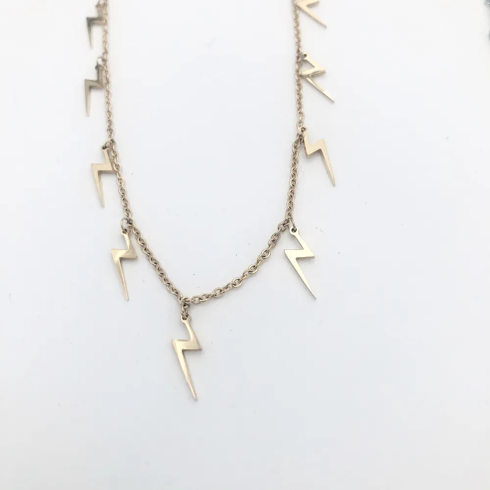 FULMINE PICCOLO PENDENTE 3808  - GIROCOLLO ACCIAIO_2