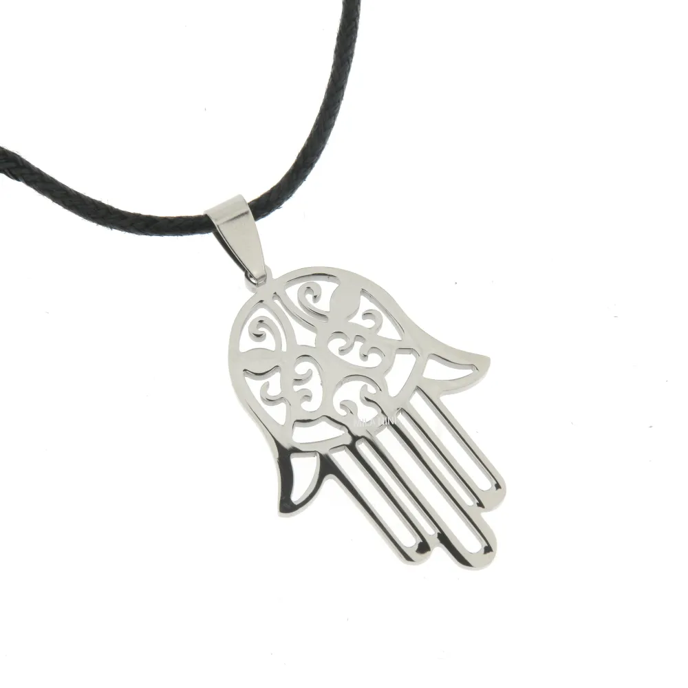 Mano 3 - Collana Corta Unisex_Acciaio_2