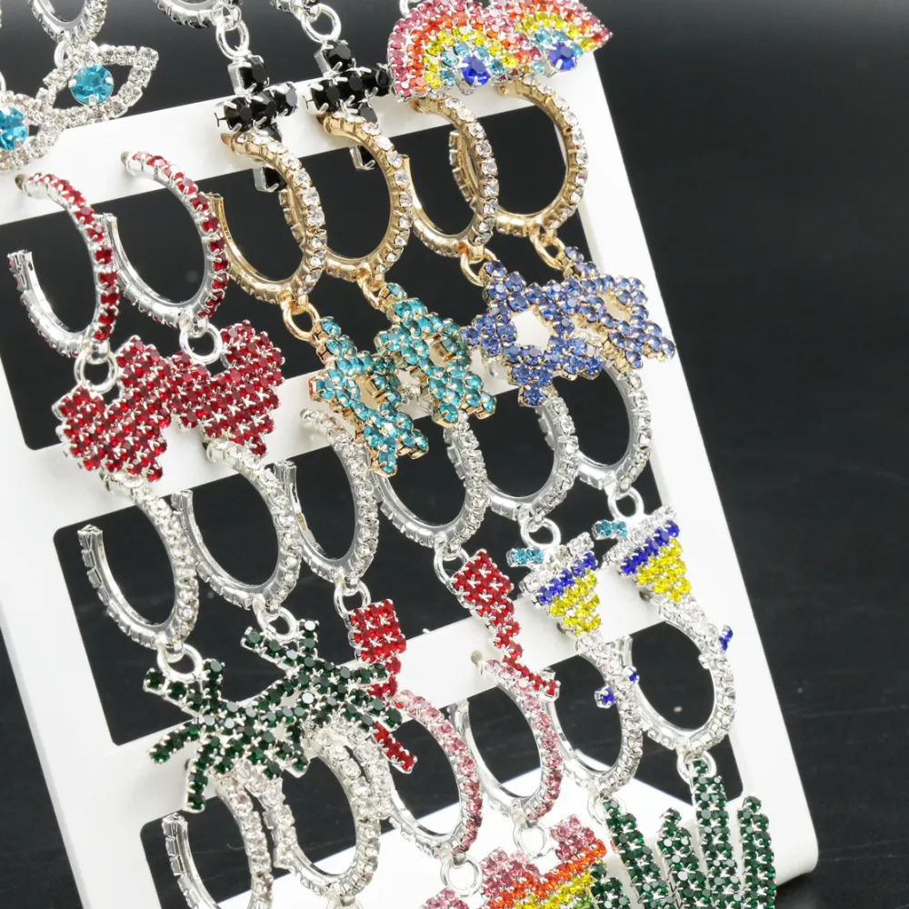 Misto - Orecchini con Pendenti (Conf. 12 Paia)_MIX_2