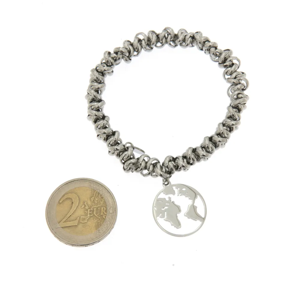 Mondo liscio  3129 - Bracciale Elastico in Acciaio_2