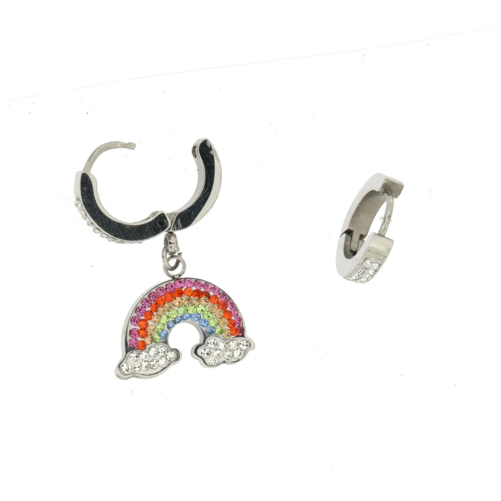 OAC- Arcobaleno e Cerchio 4410 - Orecchini a Cerchio con Penden_2