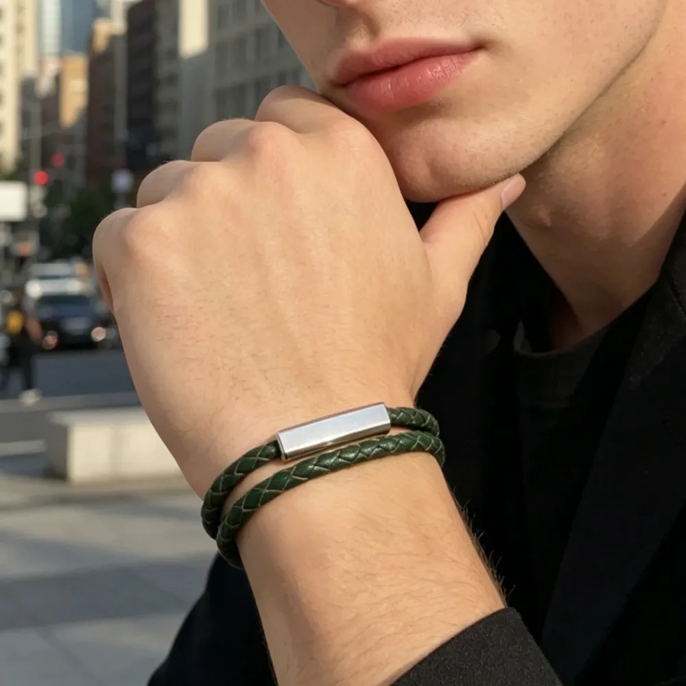 Calamita-Bracciale in Acciaio da Uomo - CL-797-02