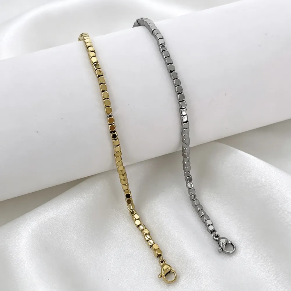 Quadratini-Bracciale in Acciaio - BR-413-3283