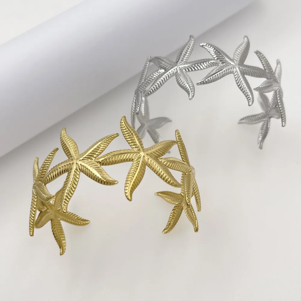 Stella marina - Bracciale Rigido in Acciaio - BR-413-1217