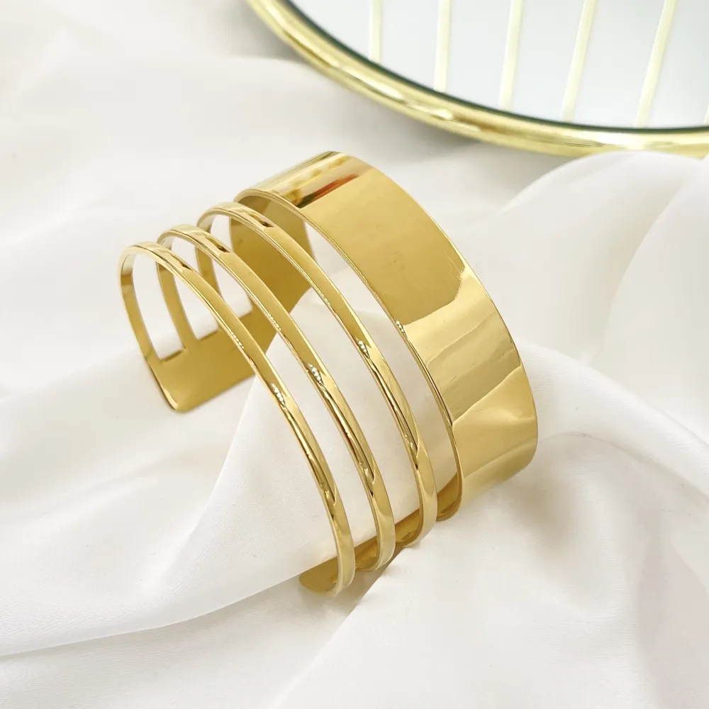 Multi fili -Bracciale Rigido in Acciaio - BR-413-6935