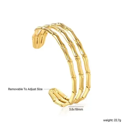 Catena - Bracciale Rigido in Acciaio - BR-413-6818