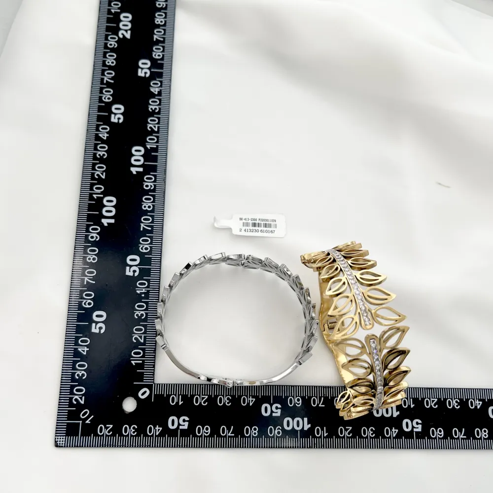 Foglia-Bracciale Rigido in Acciaio - BR-413-2300
