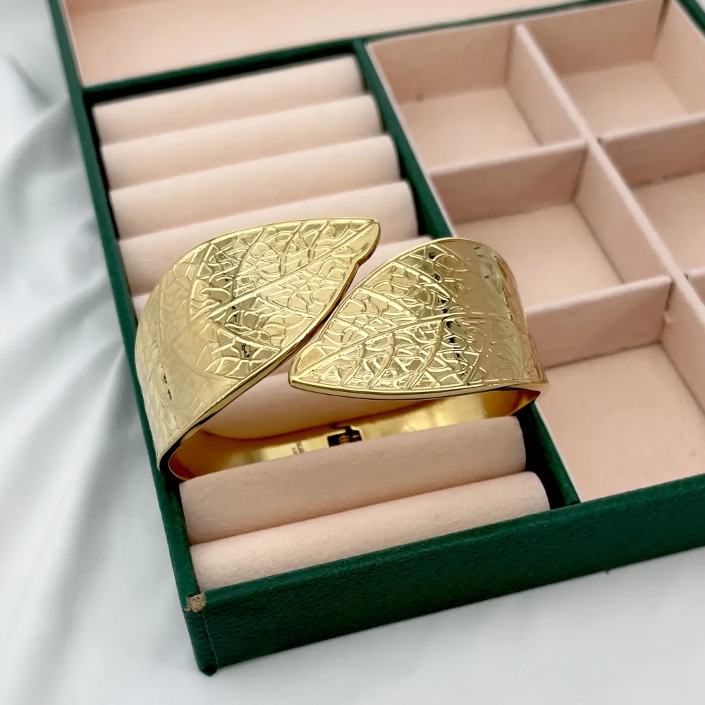 Foglia  -Bracciale Rigido in Acciaio - BR-413-7721