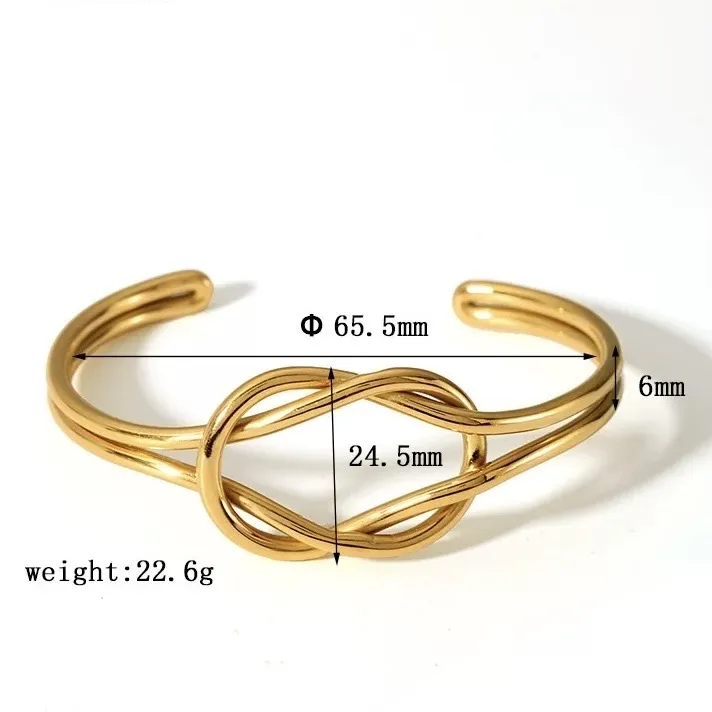 Nodo-Bracciale Rigido in Acciaio - BR-413-7011