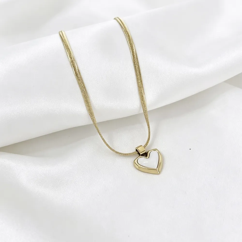 Cuore -Collana Lunga in Acciaio - CL-413-3753