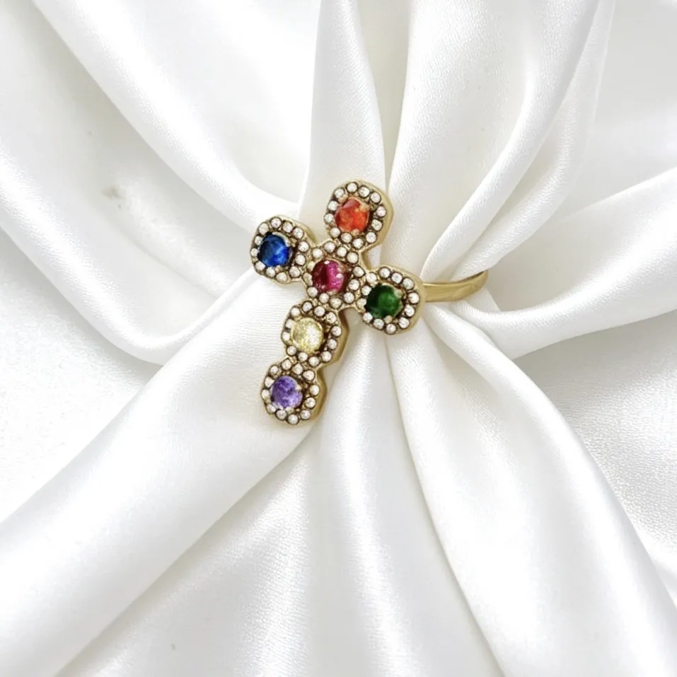 Croce -Anello in Acciaio - AN-795-14200