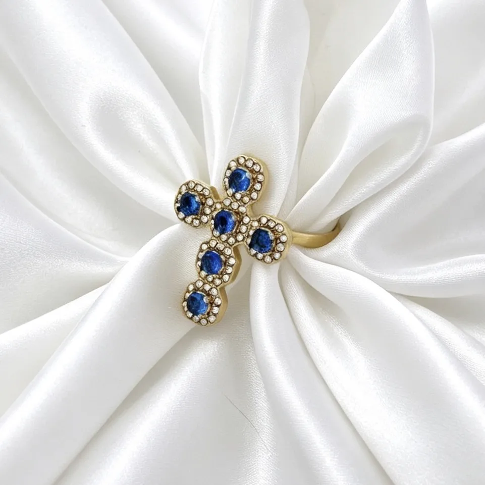 Croce -Anello in Acciaio - AN-795-14200