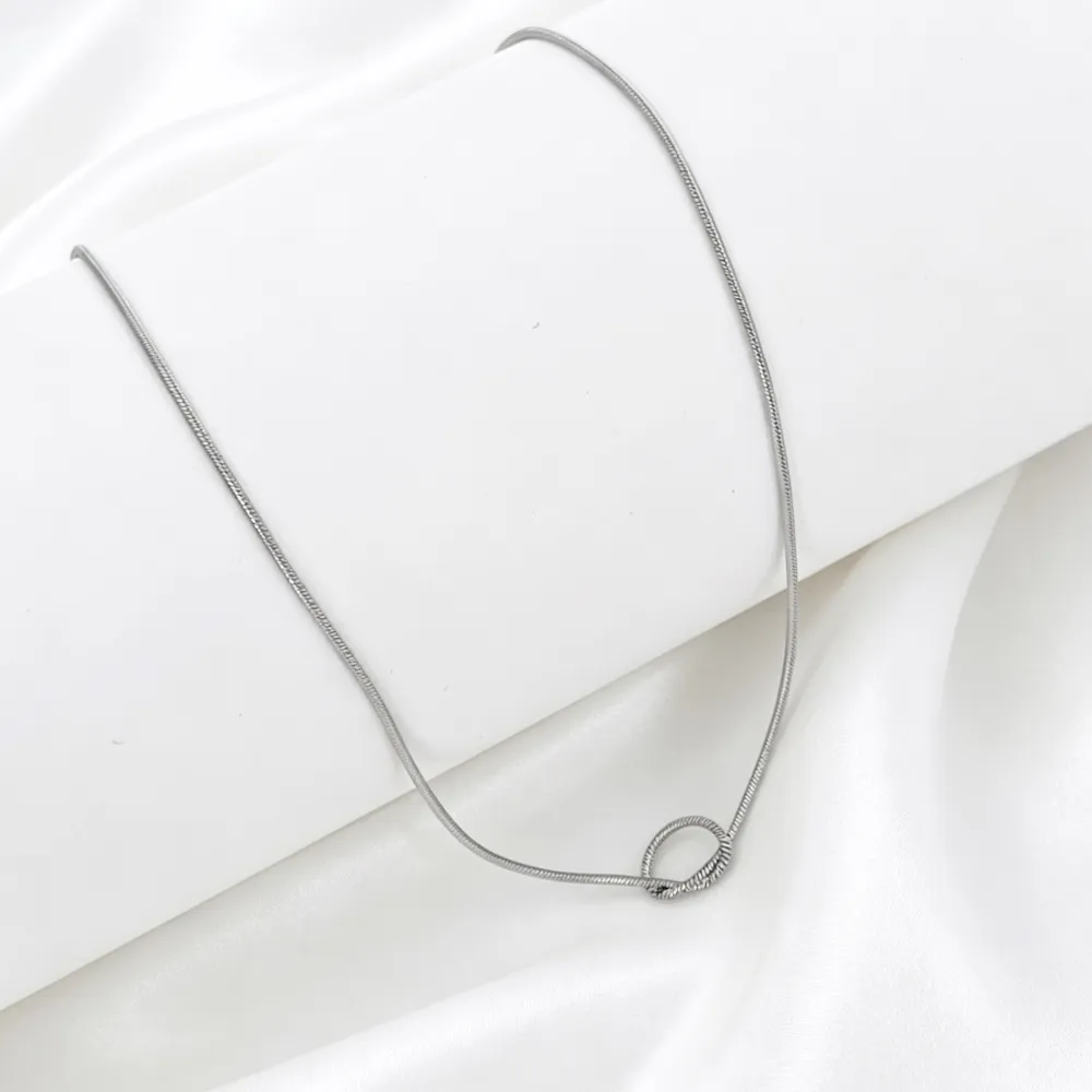Nodo-Collana corta in Acciaio - CL-413-3794