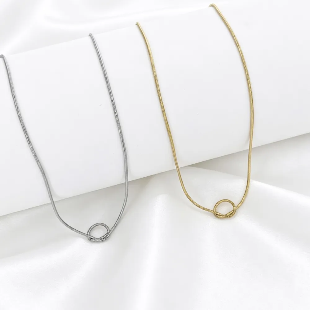 Nodo-Collana corta in Acciaio - CL-413-3794