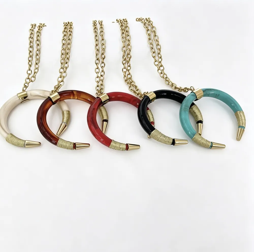 Corno-Collana Corta in Acciaio - CL-732-559