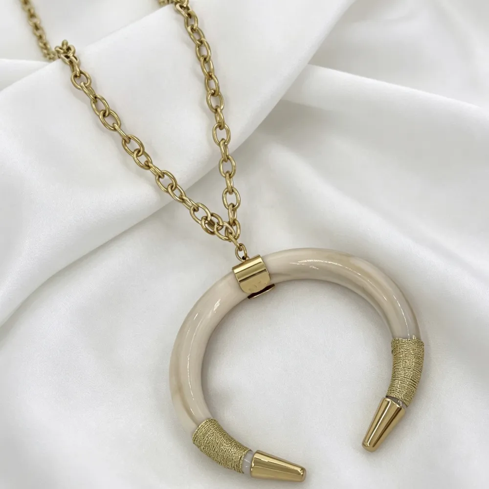 Corno-Collana Corta in Acciaio - CL-732-559