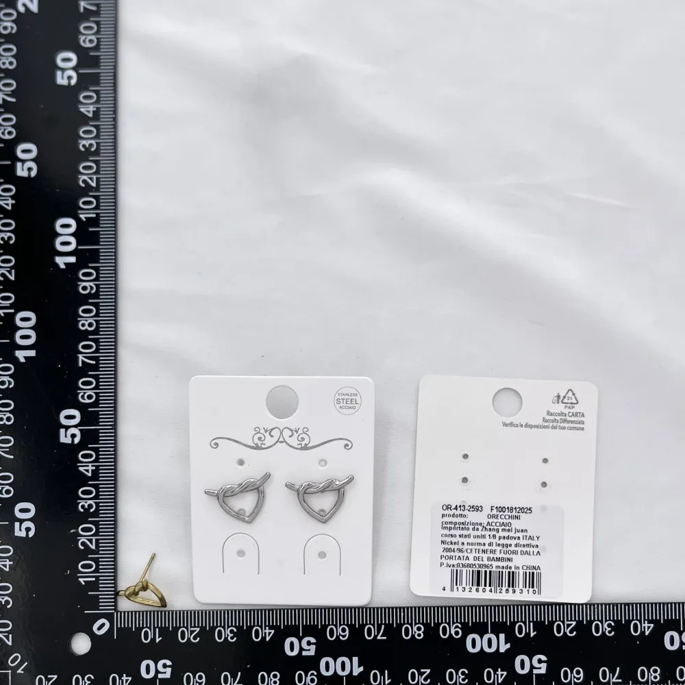 Cuore Nodo-Orecchini in Acciaio - OR-413-2593