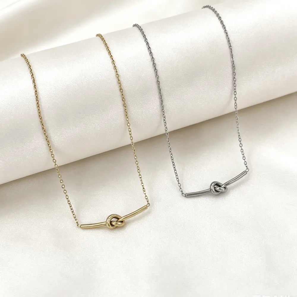 Nodo-Collana Corta in Acciaio - CL-413-3795
