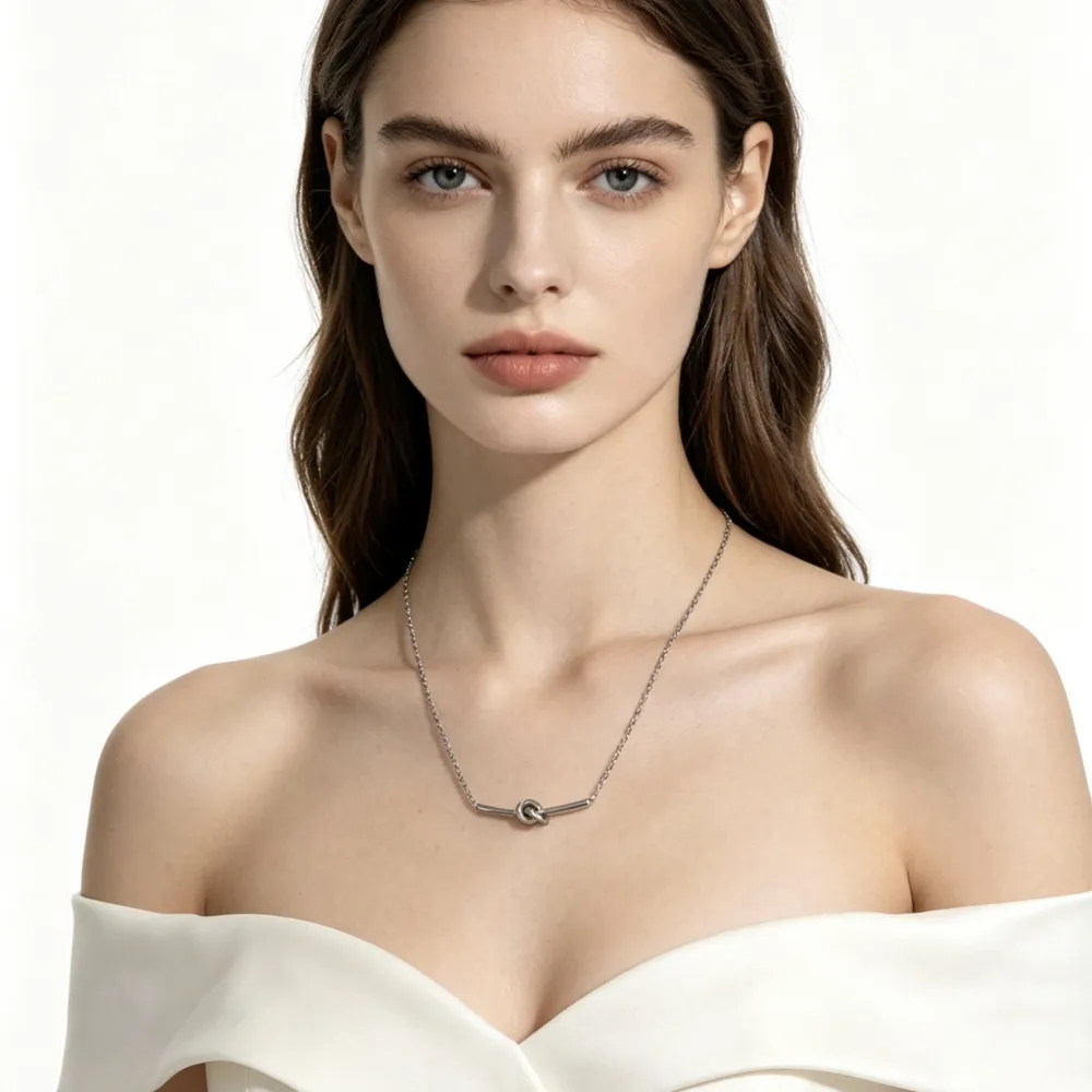 Nodo-Collana Corta in Acciaio - CL-413-3795